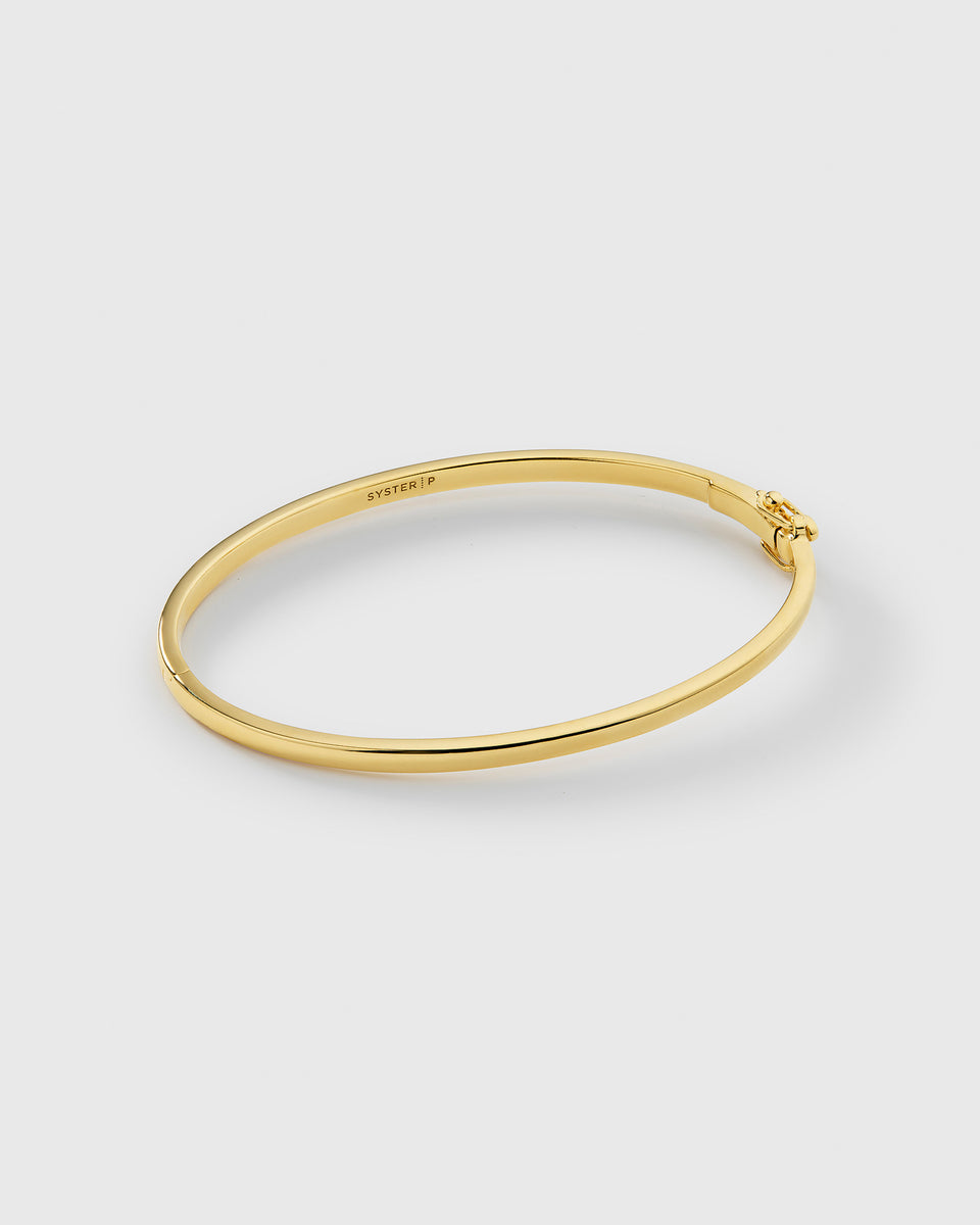 Cavelle Plain Bangle Gold
