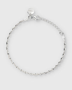 Herringbone Twisted Bracelet Silver