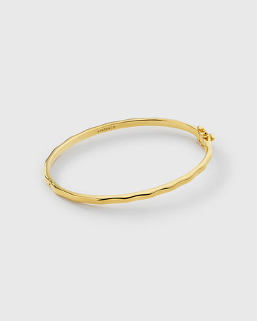 Cavelle Structured Bangle Gold