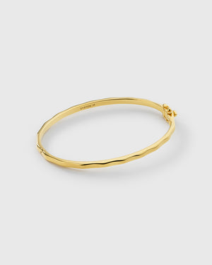 Cavelle Structured Bangle Gold