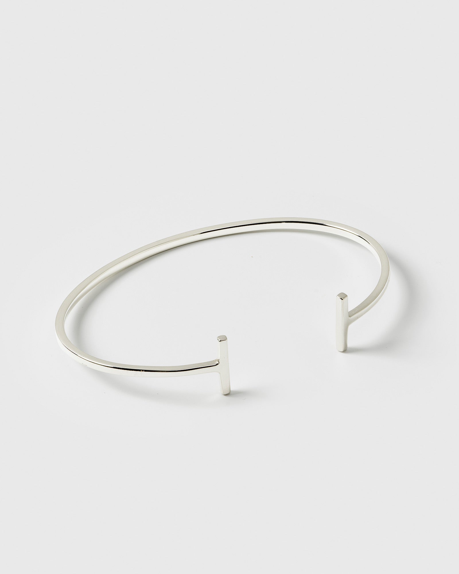 Strict Bar Bangle Silver