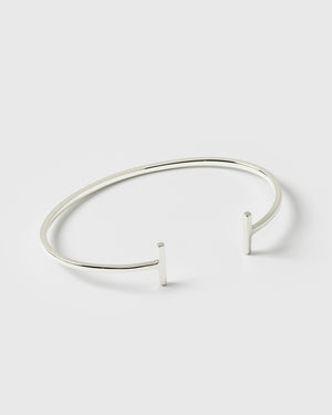 Strict Bar Bangle Silver