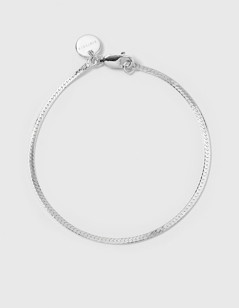 Herringbone Bracelet Silver