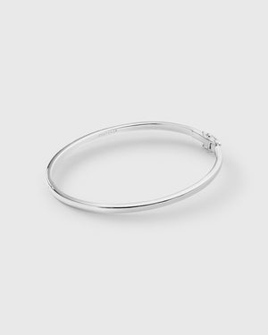 Cavelle Plain Bangle Silver
