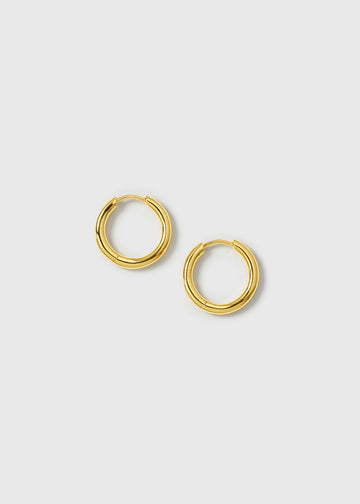 Beloved Fat Medium Hoops Gold