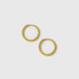 Beloved Twisted Medium Hoops Gold