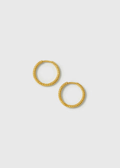 Beloved Twisted Medium Hoops Gold