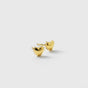 True Love Spike Heart Studs Gold