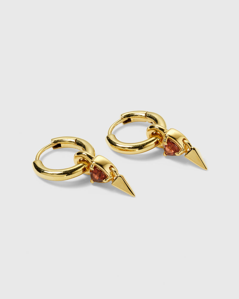 Mrs H Spike Earrings Gold