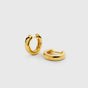 Cavelle Small Plain Hoops Gold
