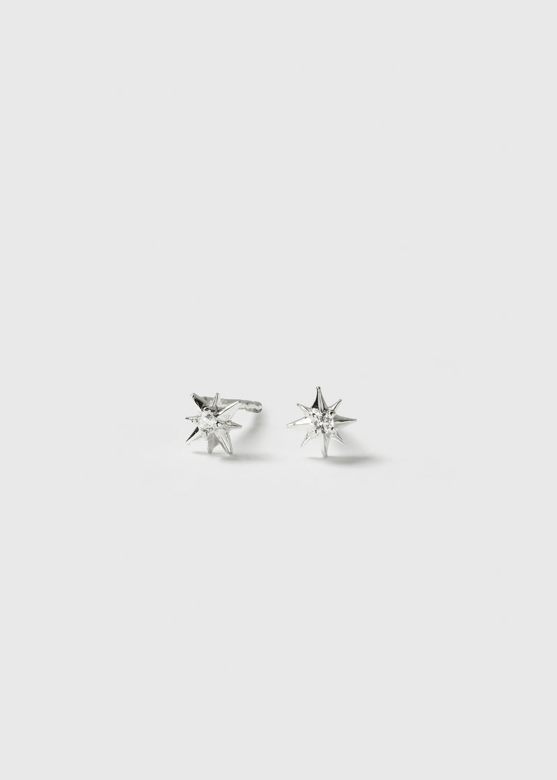 North Star Studs Silver