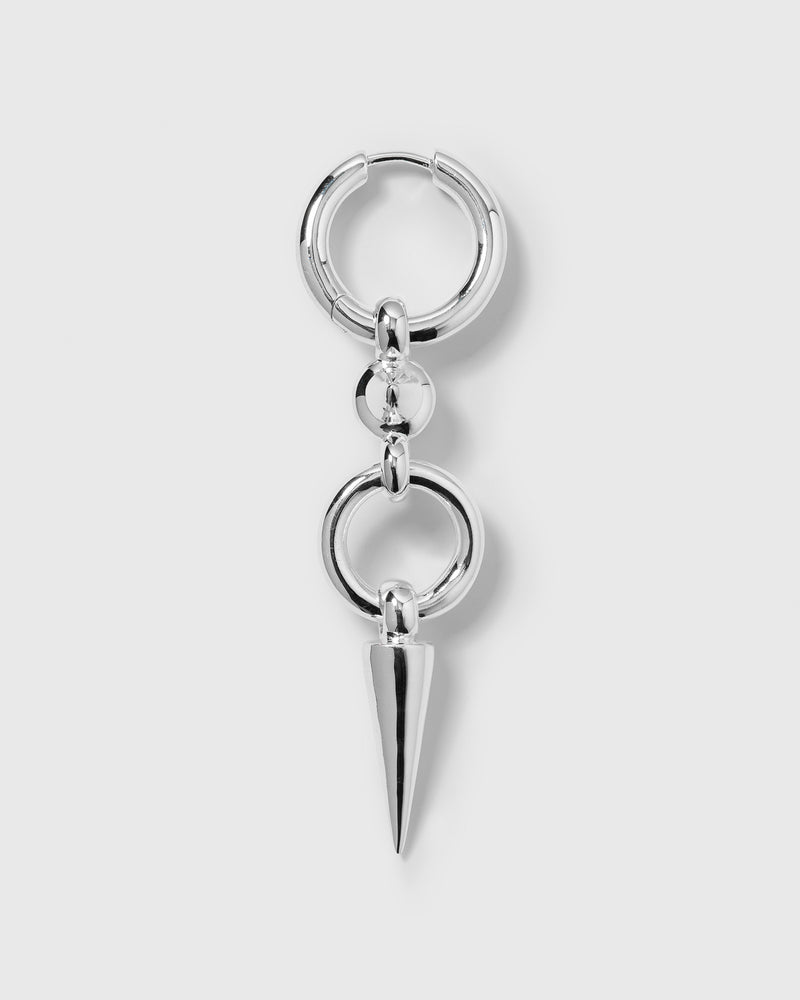 Juno Long Single Earring Silver
