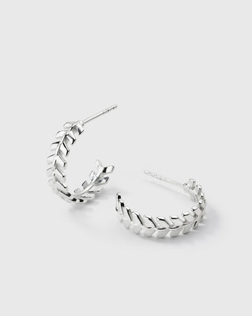 Layers Olivia Hoops Silver