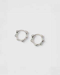 Florentina Small Hoops Silver