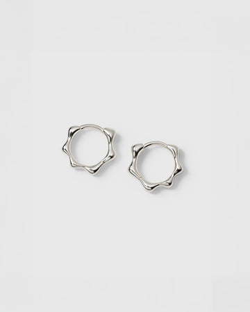 Florentina Small Hoops Silver