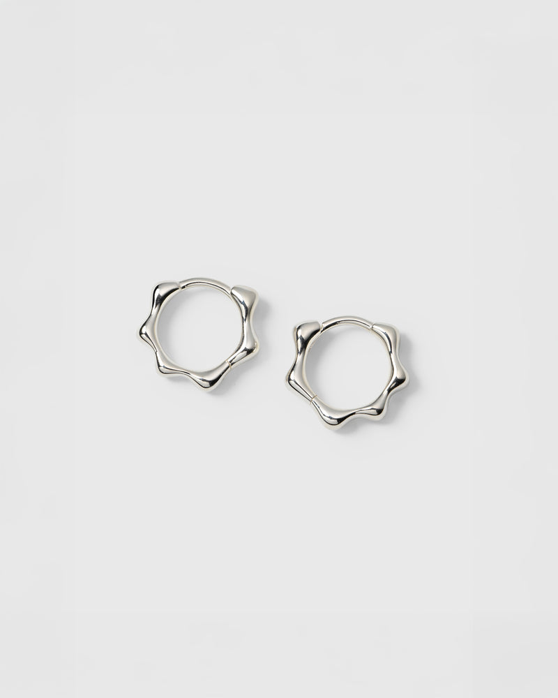 Florentina Small Hoops Silver