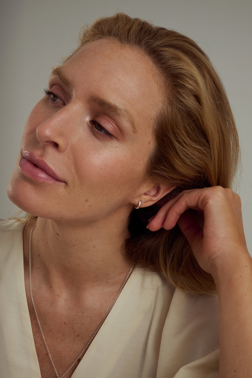 Cavelle Small Plain Hoops Silver