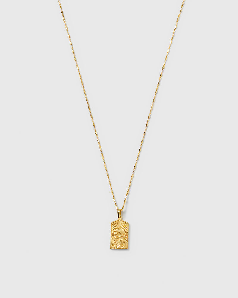 Lucky Coin Keep Dreaming Necklace Gold