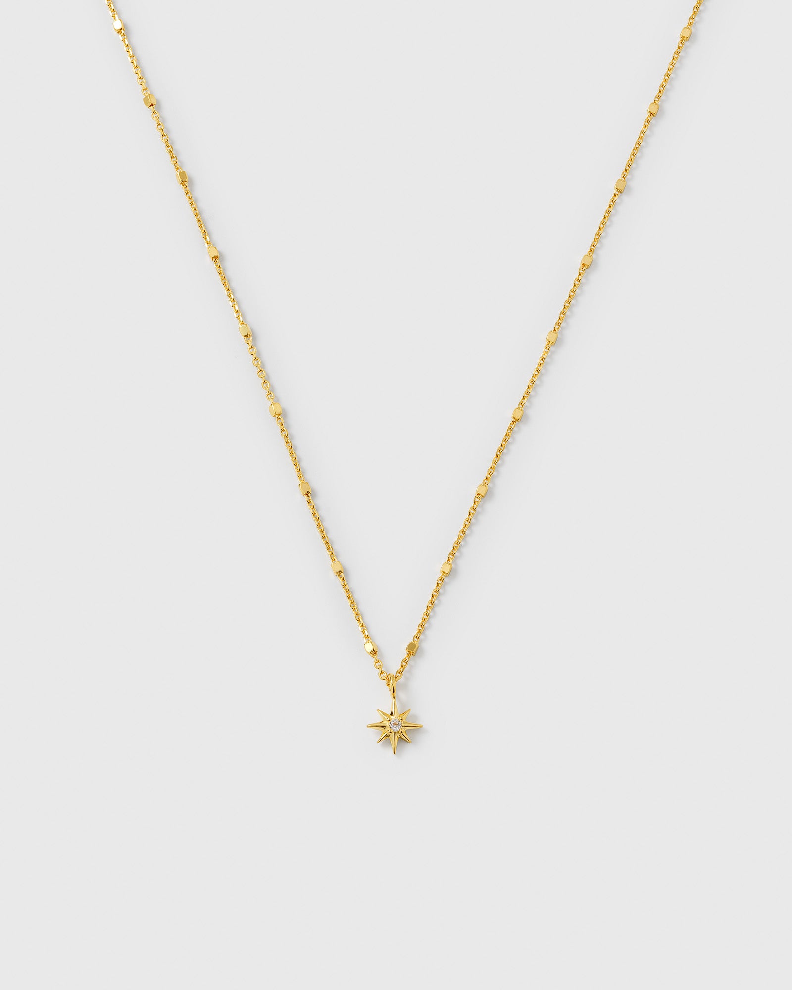 North Star Necklace Gold