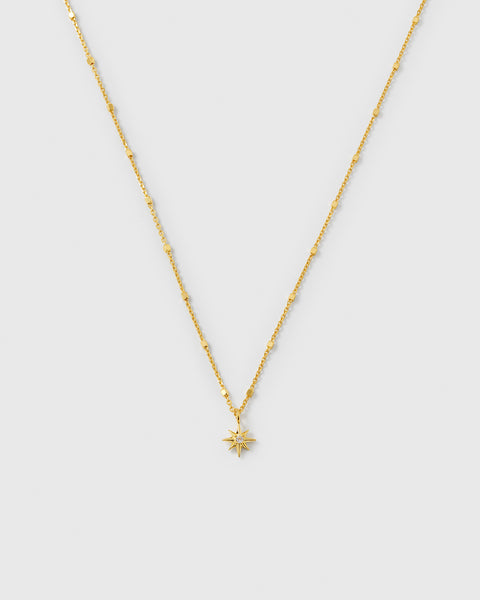 North Star Necklace Gold