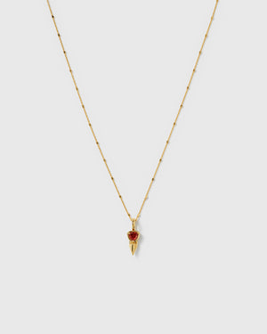 Mrs H Spike Necklace Gold