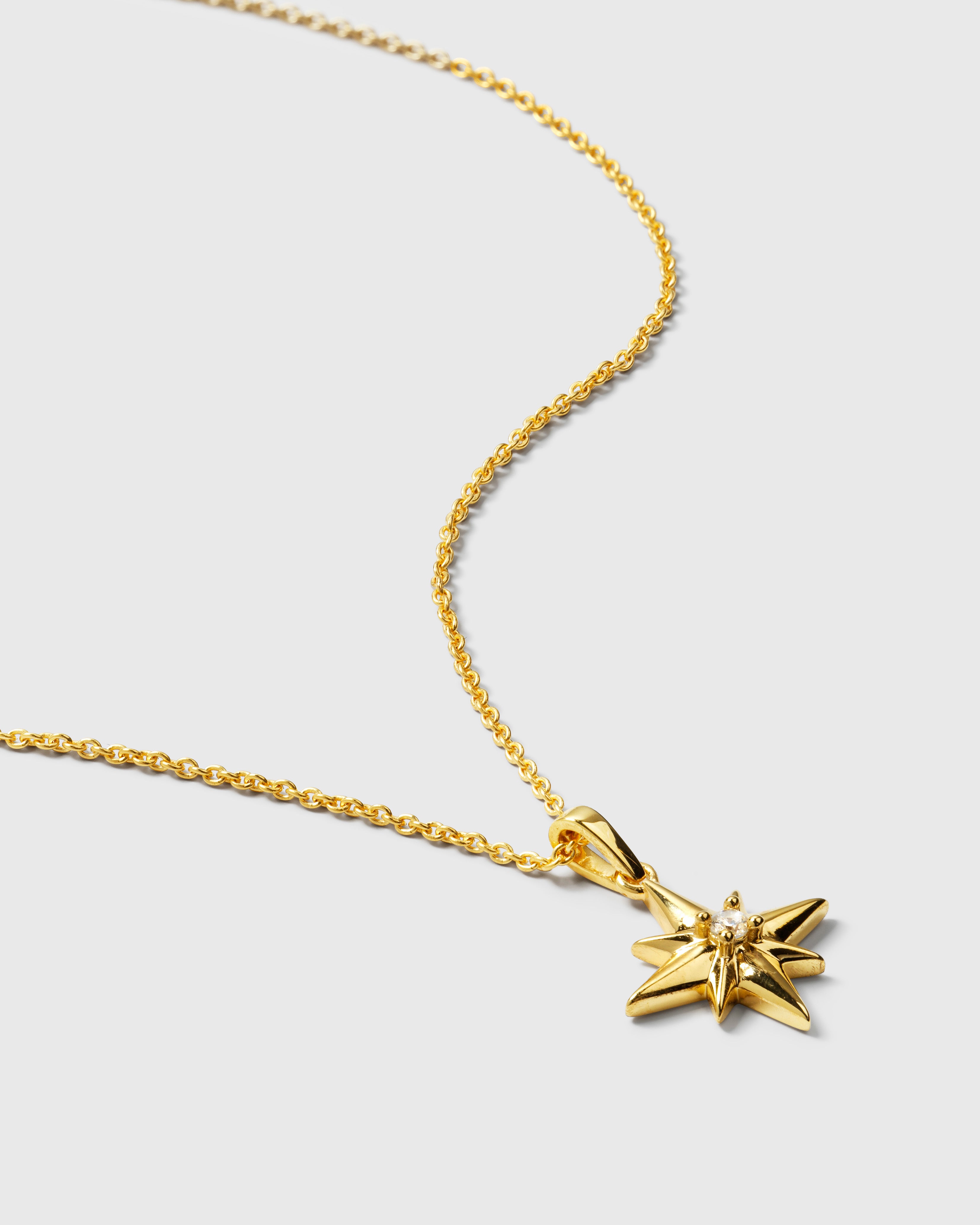 North Star Big Necklace Gold