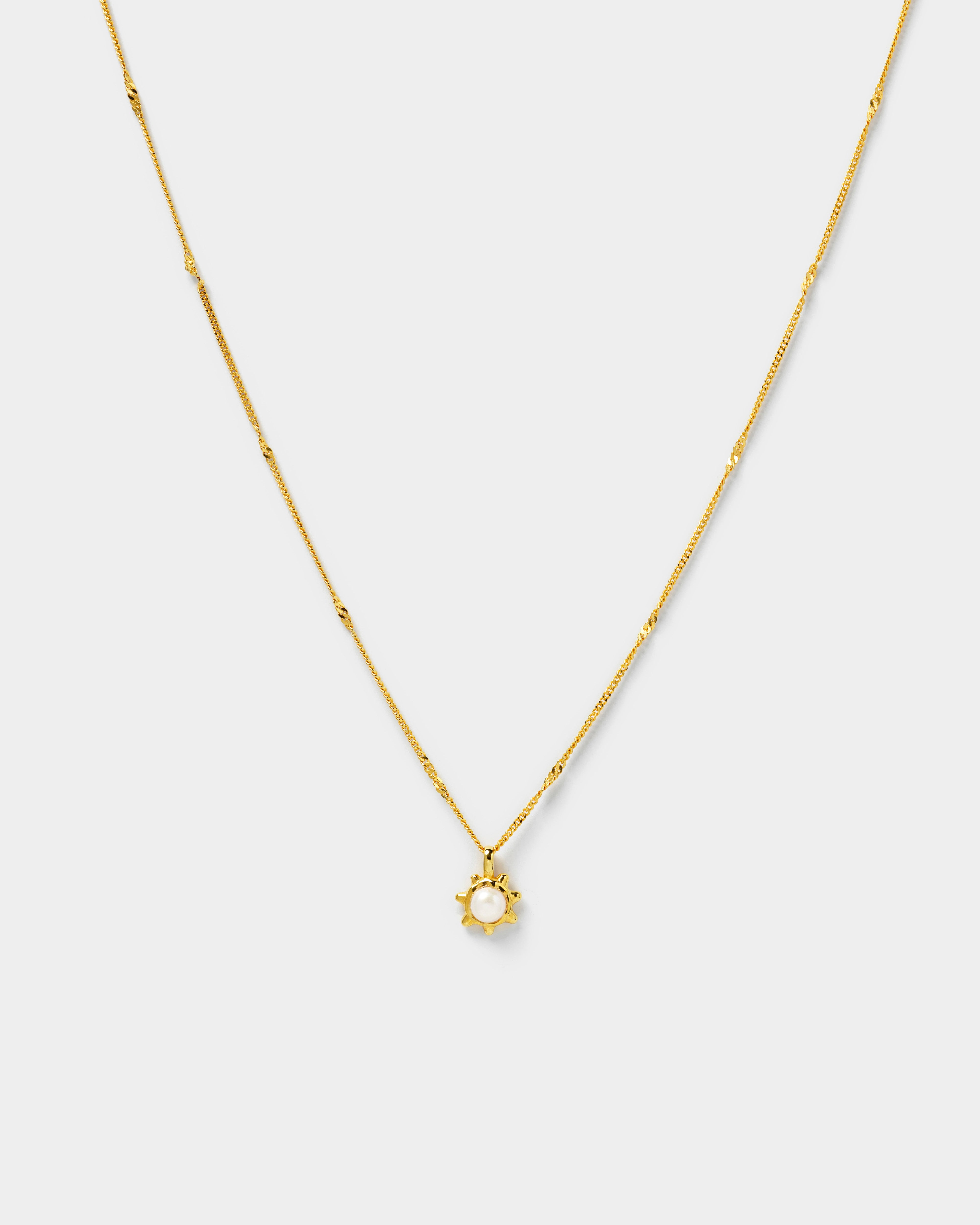 Florentina Pearl Necklace Gold