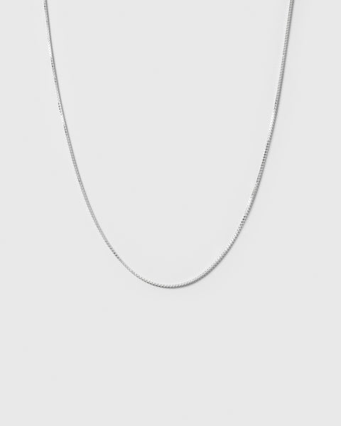 Beloved Short Box Chain Silver