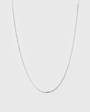 Beloved Long Box Chain Silver