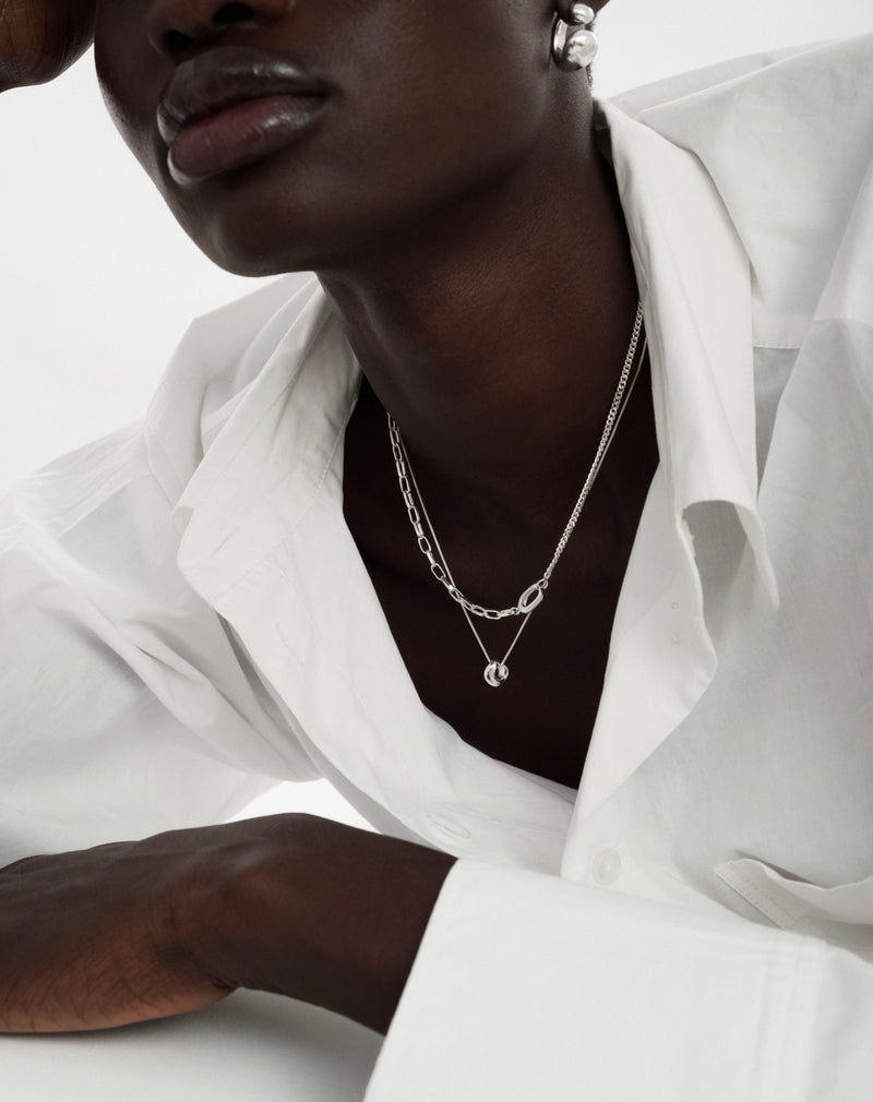 Harvey Heavy Necklace Silver