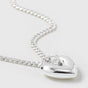 RENTAL - Fat Heart Necklace Silver