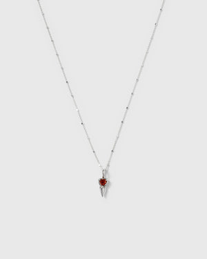 Mrs H Spike Necklace Silver