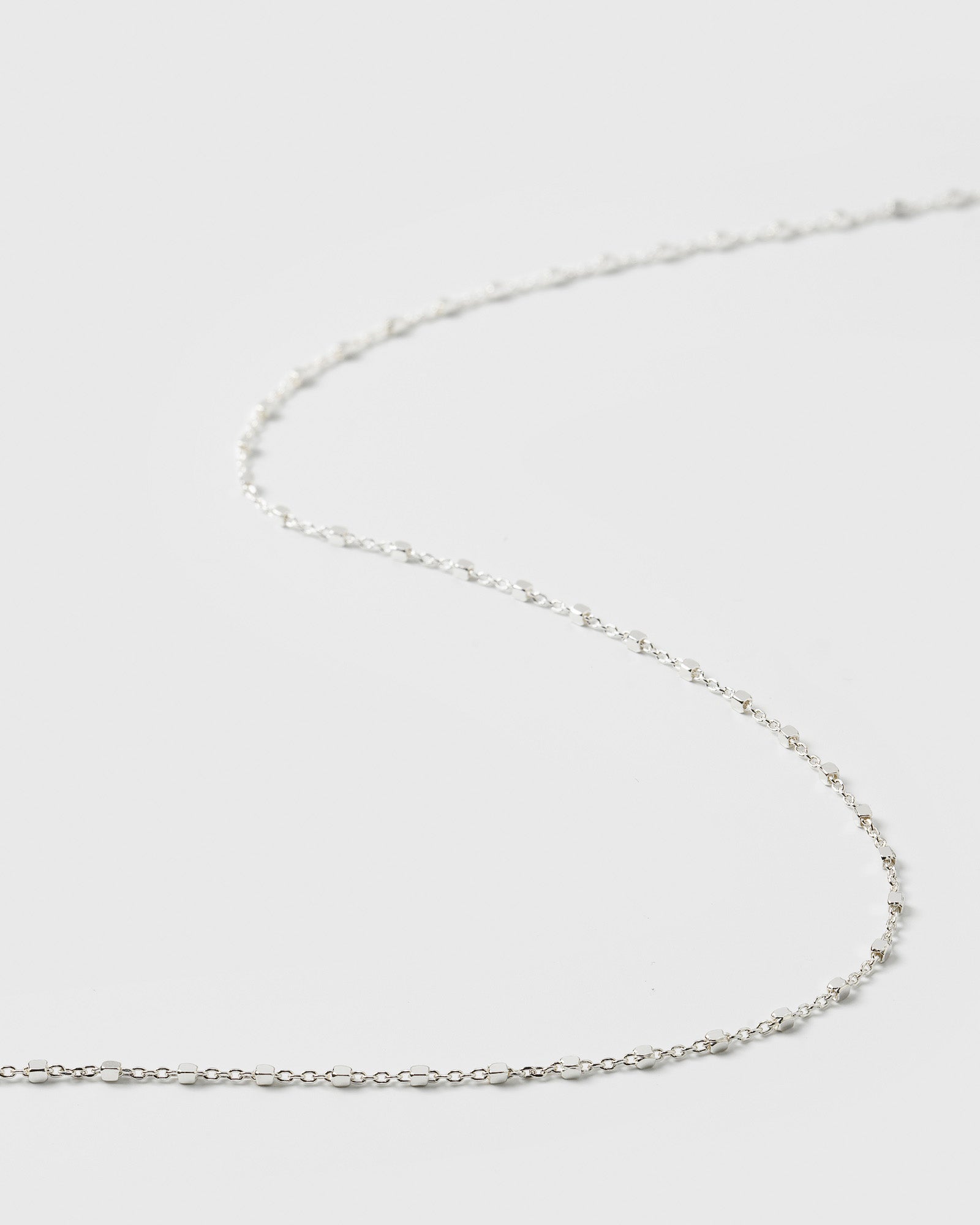Sheer Station Necklace Silver
