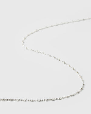 Sheer Station Necklace Silver