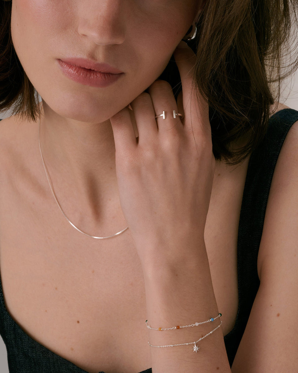 Strict Bar Ring Silver