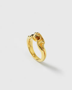 Moulded Narrow Ring Gold