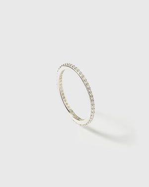 Tiny Sparkle Ring Silver