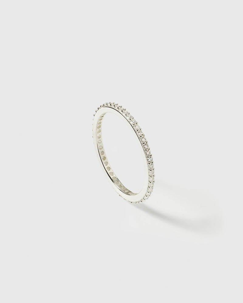 Tiny Sparkle Ring Silver