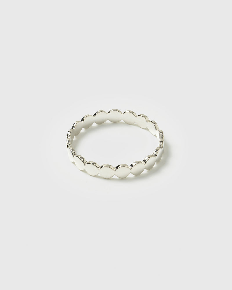Beaches Flat Dots Ring Silver
