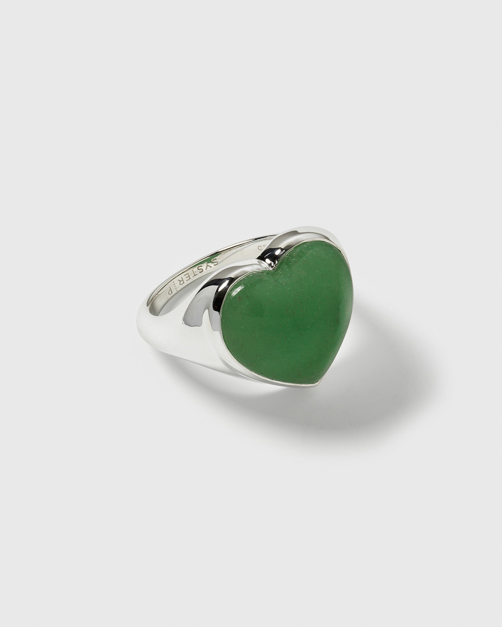 La La Love Big Heart Ring Silver