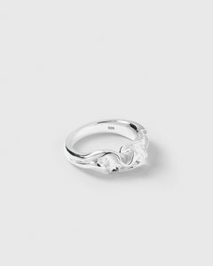 Moulded Narrow Ring Silver