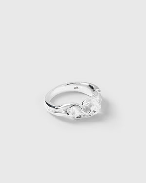Moulded Narrow Ring Silver