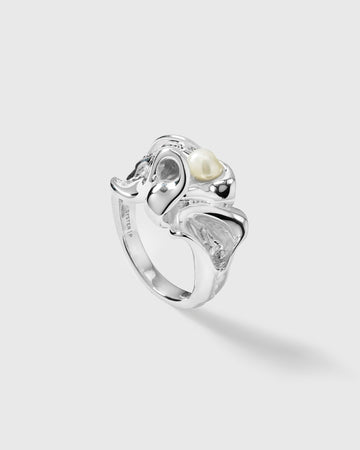 Moulded Big Ring Silver