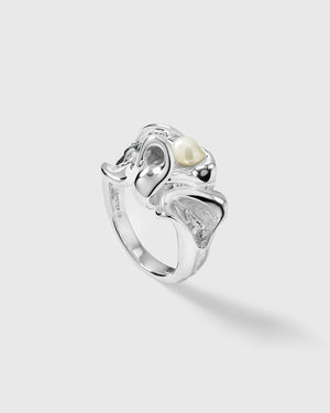 Moulded Big Ring Silver